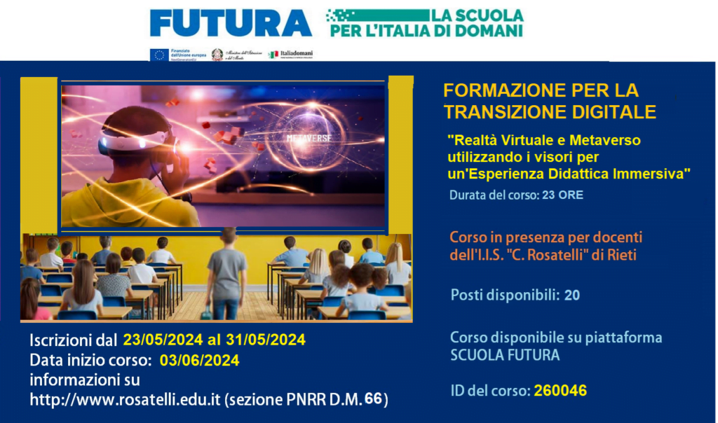 Corso AR e VR