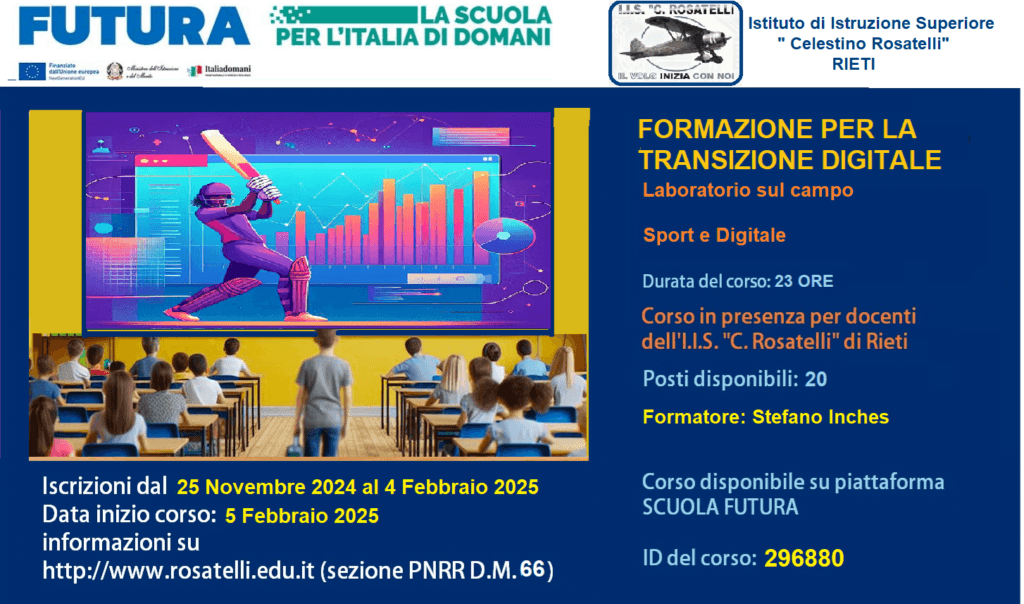 Corso sport e digitale